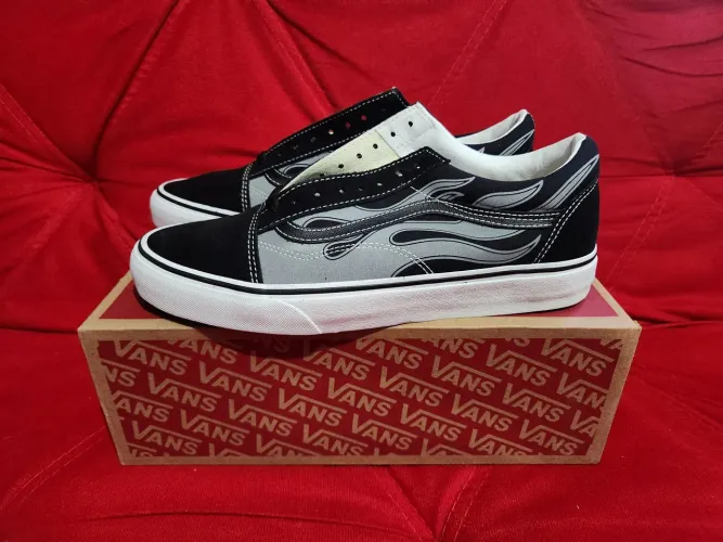Tênis Vans Old Skool Flame Preto