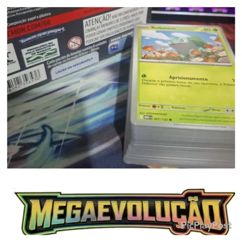 LOTE CARTAS POKEMON ORIGINAIS - COLEÇÃO MEGAEVOLUÇÃO