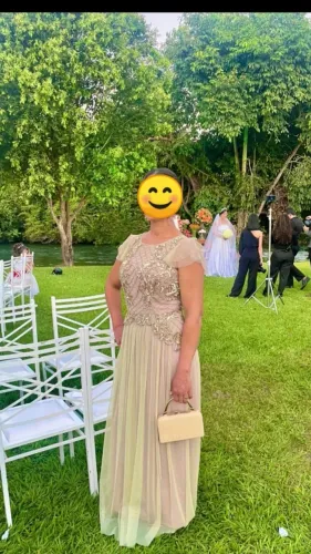 Vestido de festa Verde Menta