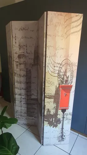 Painel divisório decorativo (biombo)