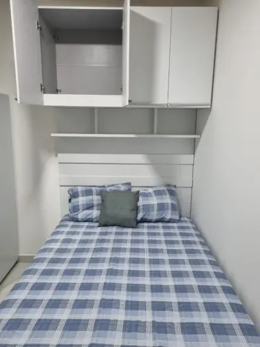 Ponte Modulada com Cabeceira Casal 4 Portas -  Branco Fosco