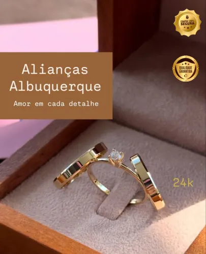 Alianças de Casamento 24k - Albuquerque