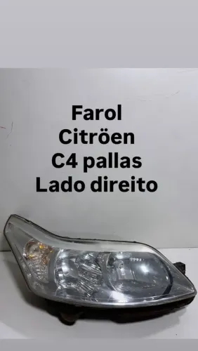 Farol Citroen c4 Pallas lado direito original 