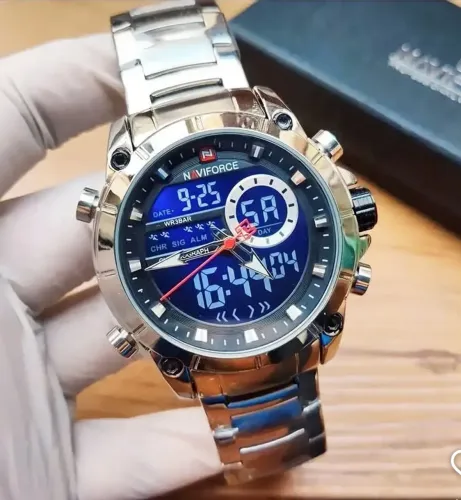 Relógio 9163 Analógico Digital - Original, Inoxidável e Novo na Caixa!
