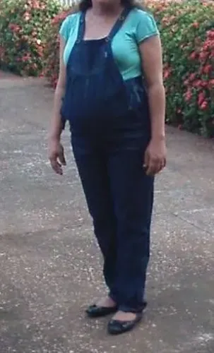 Macacão  de gestante Jeans - semi novo
