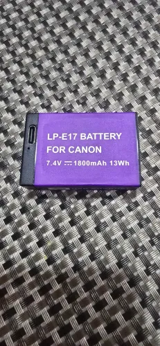 Bateria LP-E17 para Câmeras Canon T6i T7i RP Sl2 Sl3 com 1800mha