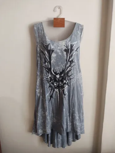 Vestido FYI tye dye Tam médio decote nas costas