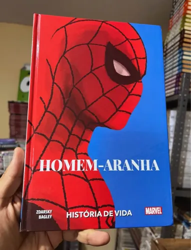 Homem aranha história de vida em ótimo estado 