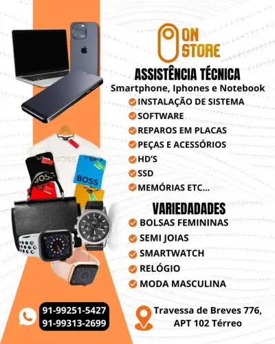 Manutenção de Smartphones, Tablets e computadores. 