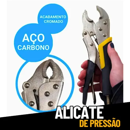 Alicate de Pressão Pesado 10 Pol. com Cabo Emborrachado _ FE06