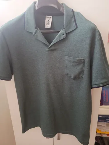 Camiseta Polo Verde - Tamanho M