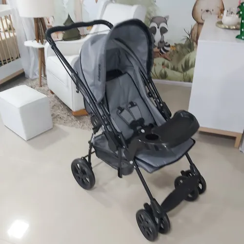 Carrinho Bebê Galzerano (NOVO) Milano Reversível II Cinza