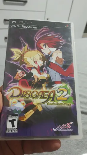 Caixa original do jogo disgaea 2 dark hero days psp