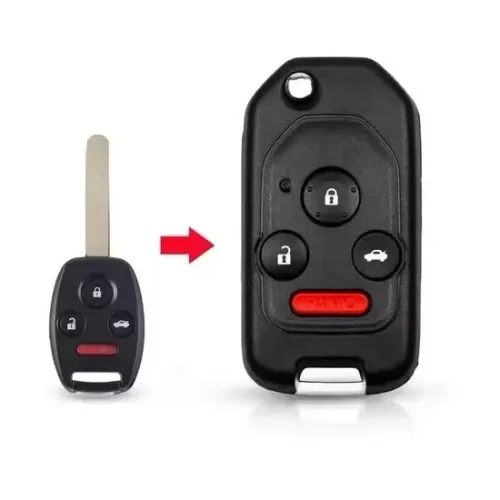Chave canivete Honda Fit City Civic 3 botões + Pânico 