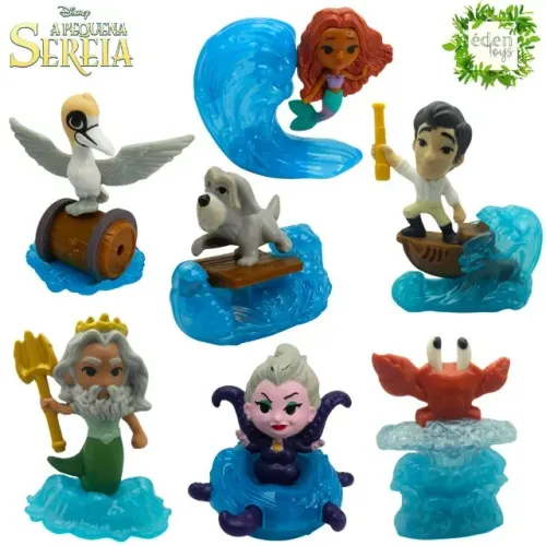 Bonecos do filme A Pequena Sereia (cód 259)