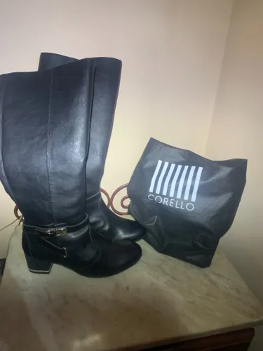 Bota Feminina Cano Alto Corello ? Elegância em Couro Legítimo