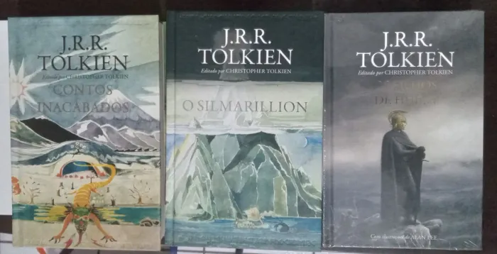 Kit três livros do autor Tolkien Silmarillion, contos inacabados e filhos de hurin