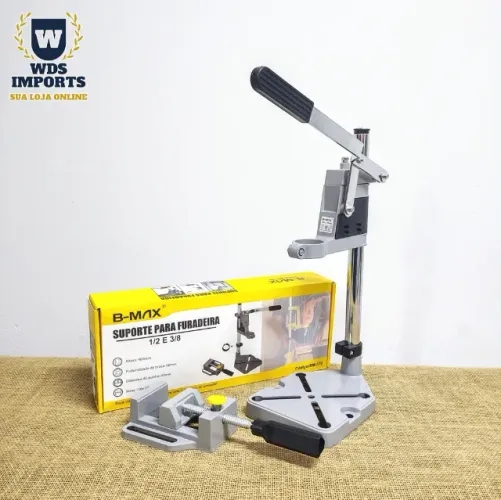 Suporte Para Furadeira 1/2 E 3/8 Manual C/ Morsa Ajustável
