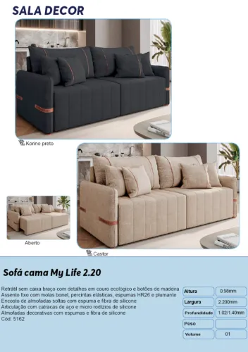 Sofá cama My Life 2.20