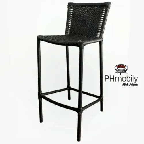 BANQUETA MARINGÁ DE ALUMINIO E FIBRA SINTÉTICA PARA BANCADA 