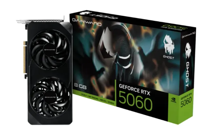 Placa de Vídeo Nvidia Geforce Gainward Ghost RTX 5060 8GB, 128 Bits, GDRR7