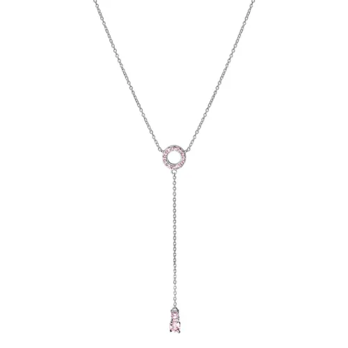 COLAR VIVARA LIFE FRESH GRAVATINHA EM PRATA 925 COM PEDRAS ROSA