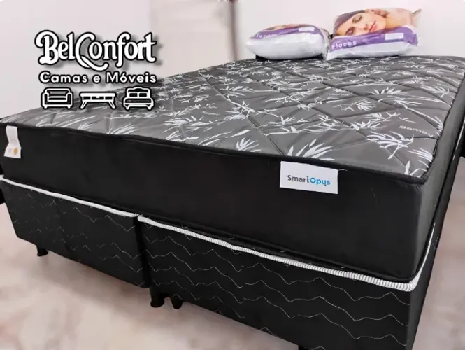 Cama Box Queen, Molas Ensacadas Top de Linha