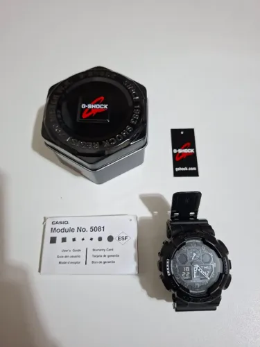 Relógio Casio G-Shock GA-100 Preto - Original - Excelente Estado