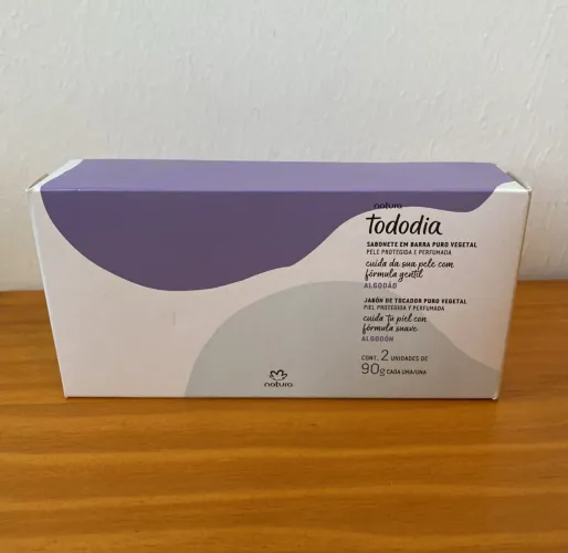 natura sabonete em barra natura tododia todo dia algodão 90g cada