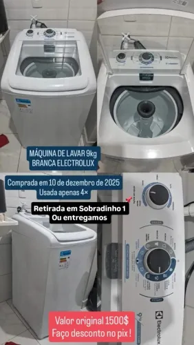 VENDO máquina de lavar 1.200$ ou negociar o valor