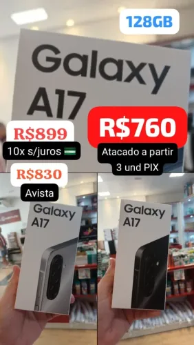 CELULAR SAMSUNG GALAXY A17 128G TRABALHAMOS COM ATACADO E VAREJO