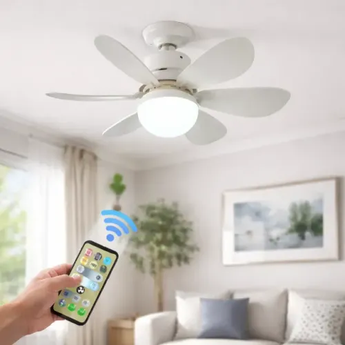 Ventilador de Teto com Luminária Led 30W - 3 Velocidades