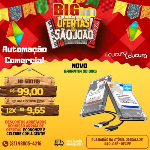 HD Externo 500GB Slim USB 3.0 SATA 2.5? Transparente - PortátiL