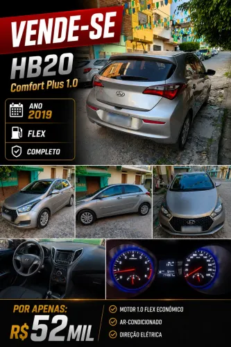 Hyundai HB20 Comf./c.plus/c.style 1.0 Flex 12V 2019