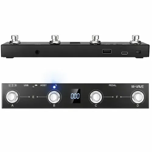 Novo - M-vave Chocolate Plus Preto Mvave Bluetooth Mvave Guitarra Pedal Controlador Midi