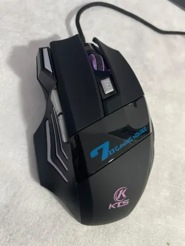 Mouse Gamer KTS X7 7D com LED RGB / Botão DPI