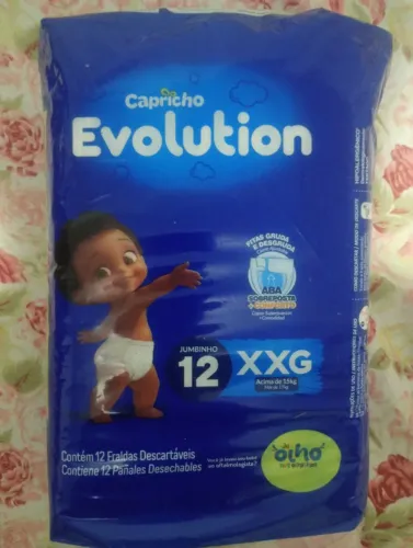 9 PACOTES DE FRALDAS CAPRICHO EVOLUTION JUMBINHO (ACIMA DE 15KG)