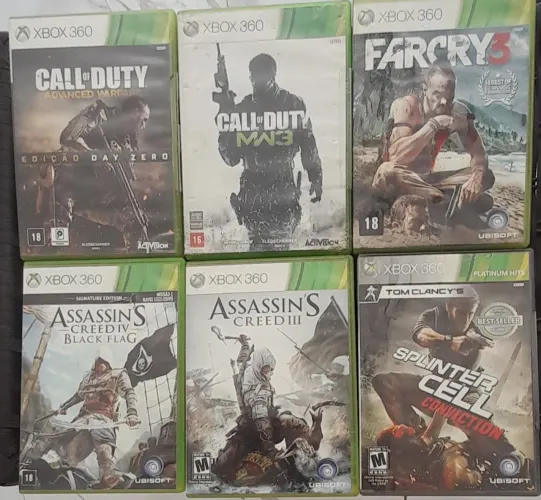 Jogos originais de xbox 360 e Ps3