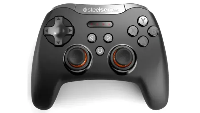 Controle SteelSeries Stratus XL para Windows, Android e Steam com acompanhamentos