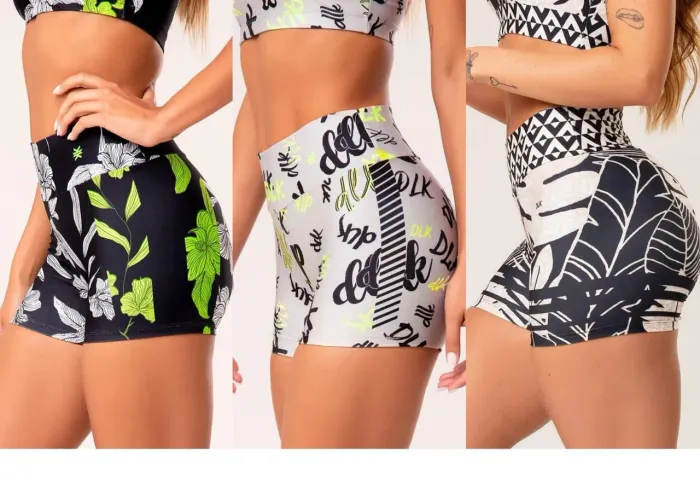 Shortinho fitness estampado