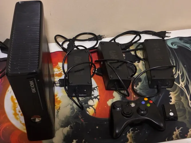 Xbox 360 RGH 500GB Completo + Jogos Instalados + Pronto para Jogar
