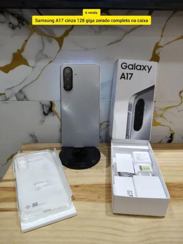 Samsung A17 cinza 128 giga zerado completo na caixa 