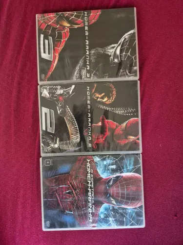 DVD's Homem Aranha 2, 3 e Espetacular Homem Aranha