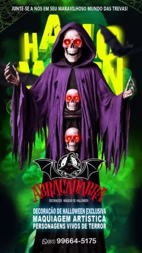 Halloween Abracadabra decorações Mágicas