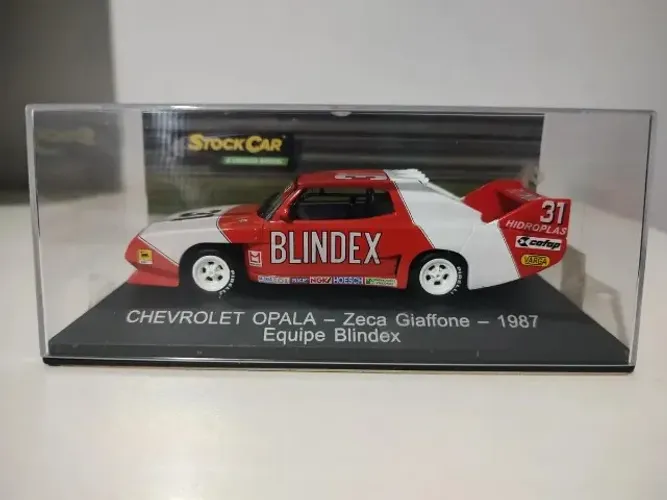 Miniatura 1/43 Opala Stock Car Blindex 1987 Zeca Giaffone
