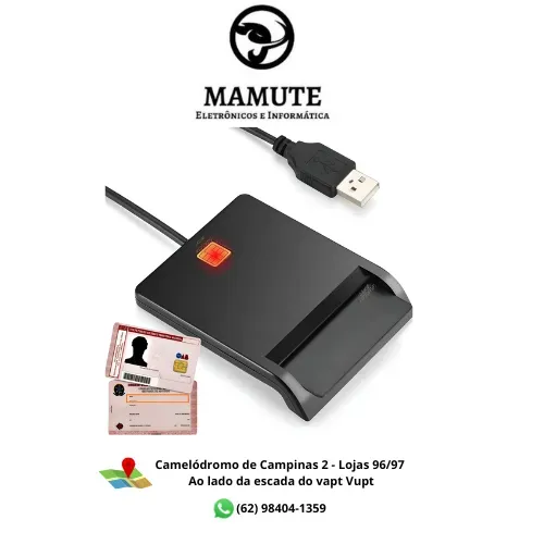 Leitora Cartão Smart Card Certificado Digital Usb