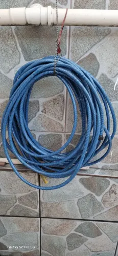 Mangueira de jardim 25m de fibra azul