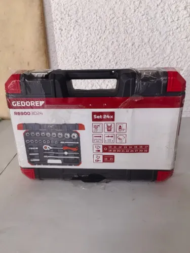 Jogo De Ferramentas 26pç Catraca 3/8 + Soquetes - Gedore RedJogo De Ferramentas 26pç Catr