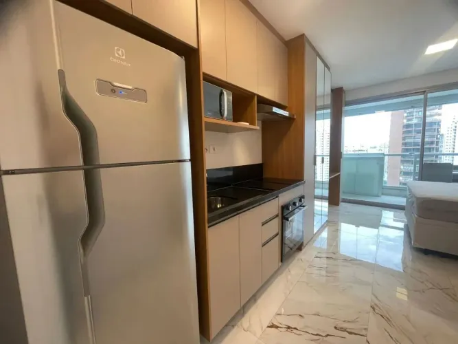 Studio para locação - Helbor Patteo Bosque Maia - Varanda - banheiro - Sala - Quarto - Coz