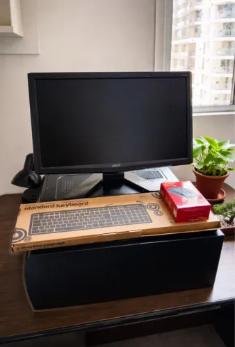 Computador completo + Monitor 19? + Mouse e Teclado Novos + Cabos de Conexão!